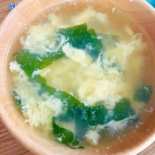 卵とわかめのスープ